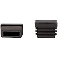 EDM Contera Interior Rectangular con Aleta 60x20mm Negra
